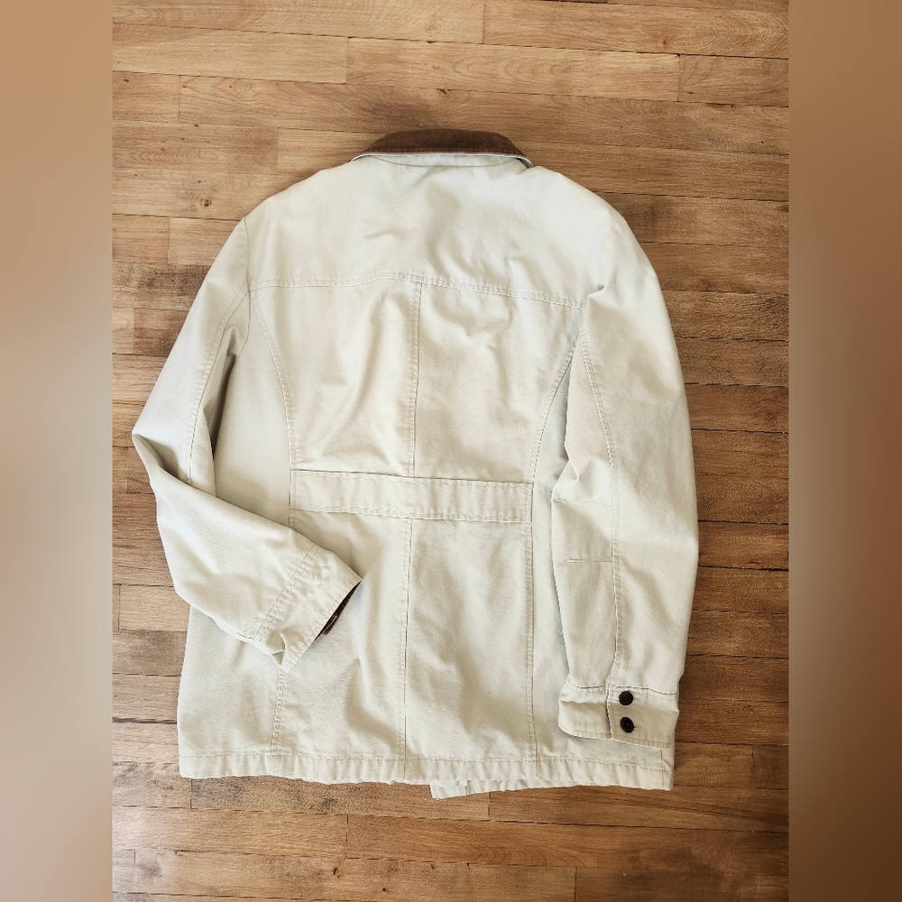 L.L. Bean Cream Barn Jacket - Picture 4 of 5
